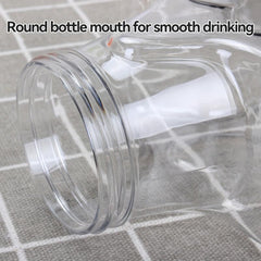 17oz Transparent Star Milk Tea Juice Bottle BPA-Free