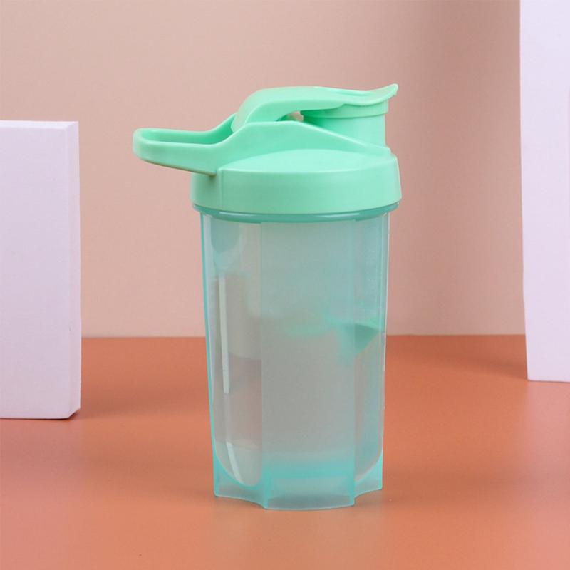 Protein Shaker Bottle 16.9oz Leak Proof Blender Bottle Fitness Milkshake