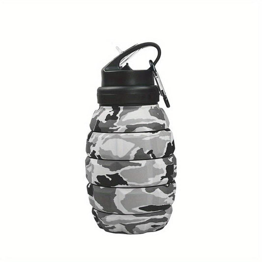 Collapsible Sports Water Bottle 580ml - Foldable Silicone Water Cup