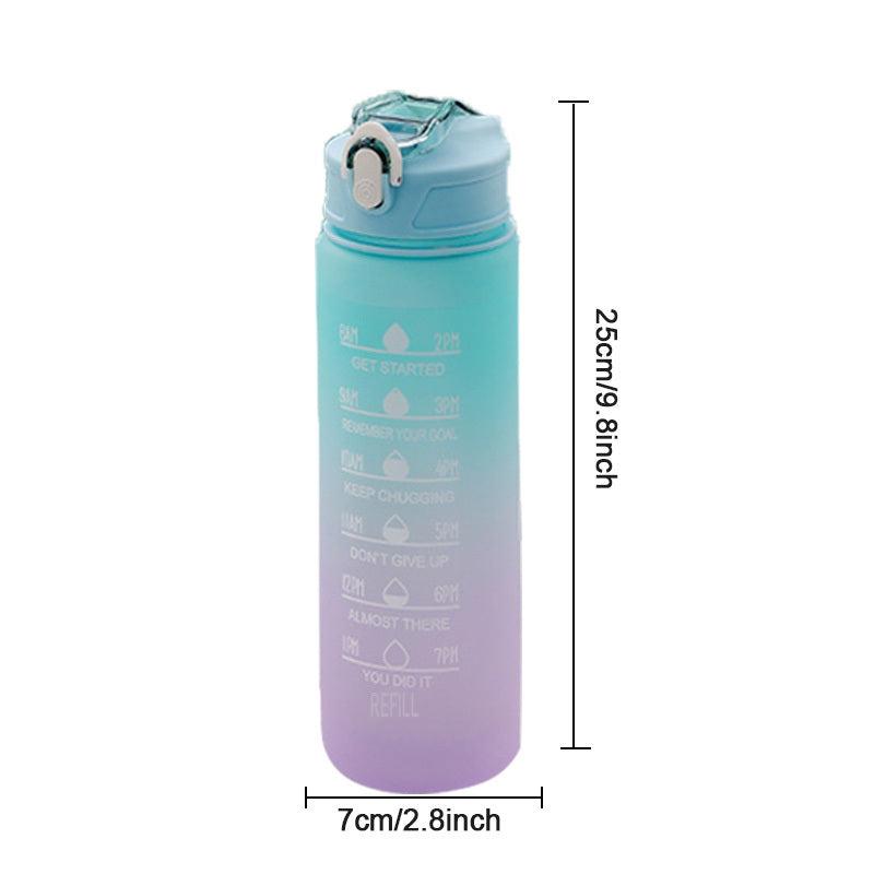 Gradient Sports Water Bottle with Straw Extra Large Capacity