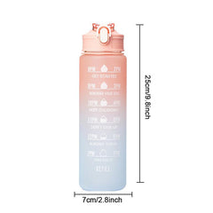 Gradient Sports Water Bottle with Straw Extra Large Capacity