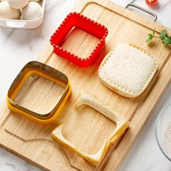 2pcs Sandwich Cutter And Sealer Set Baking Tools Kitchen Gadgets