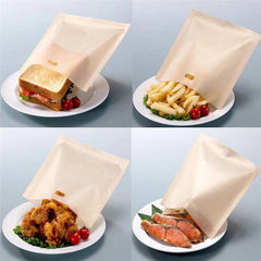 5pcs Reusable Toaster Bags Non Stick Bread Bags Sandwich Bags