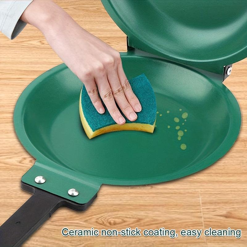 Steel Double Pan Perfect Pancake Maker Nonstick Flip Pan