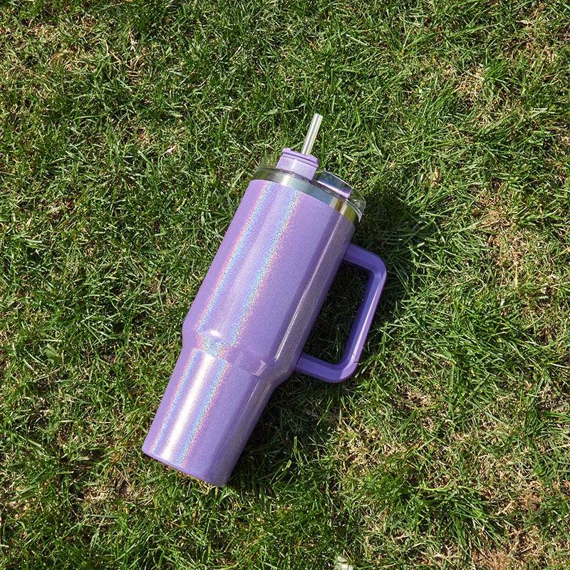 40oz Stainless Steel Water Tumbler with Lid and Straw