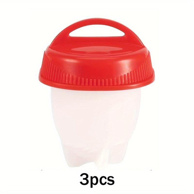 6pcs Mini Non Stick Silicone Egg Cup Steamer Microwave Egg Boiler