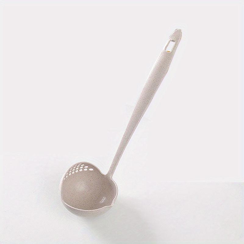 Long Handle Soup Spoon With Filter Strainer 2 In 1 Cooking Colander