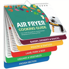1pc Air Fryer Cheat Sheet Magnets Cooking Guide Set