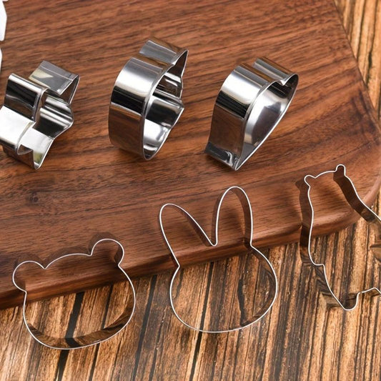 12pcs Stainless Steel Cartoon Stamping Mold for Kids Biscuits Artwork