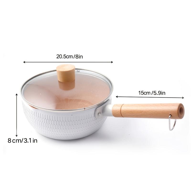 Aluminum Saucepan With Lid 18 20 Aluminum Alloy Sauce Pan
