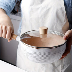 Aluminum Saucepan With Lid 18 20 Aluminum Alloy Sauce Pan