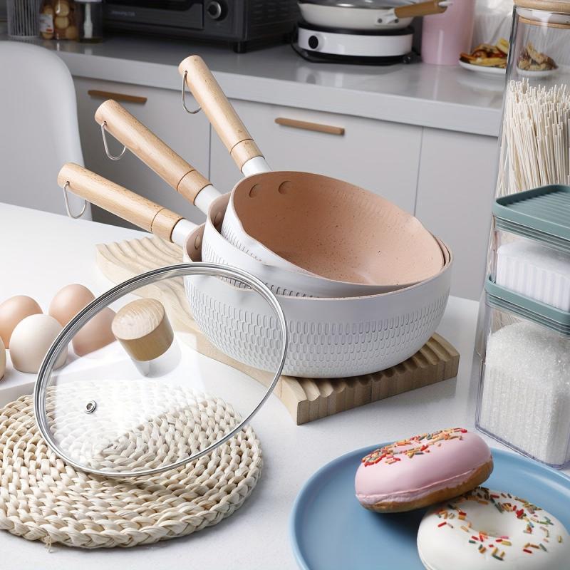 Aluminum Saucepan With Lid 18 20 Aluminum Alloy Sauce Pan