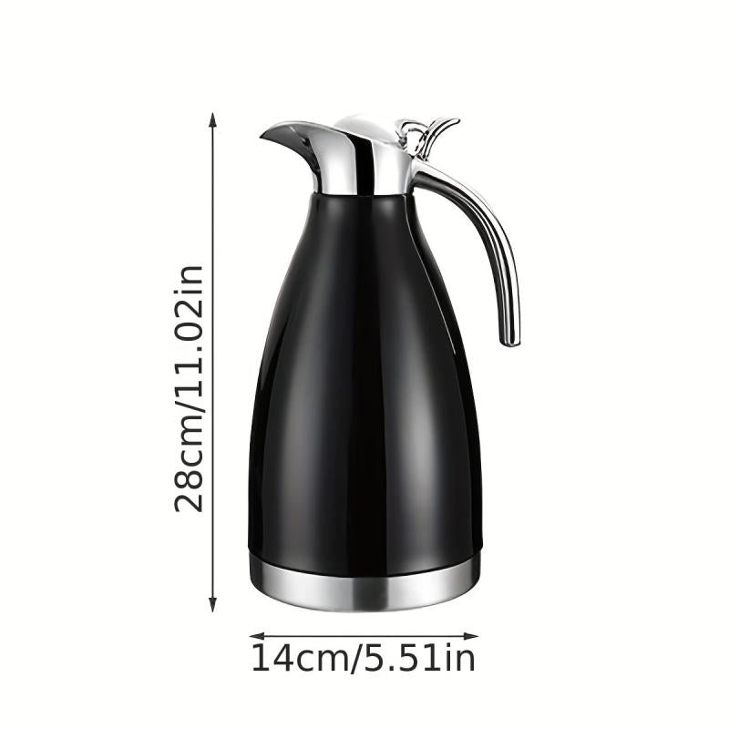 304 Stainless Steel Hot and Cold Vacuum Coffee Pot, European Style