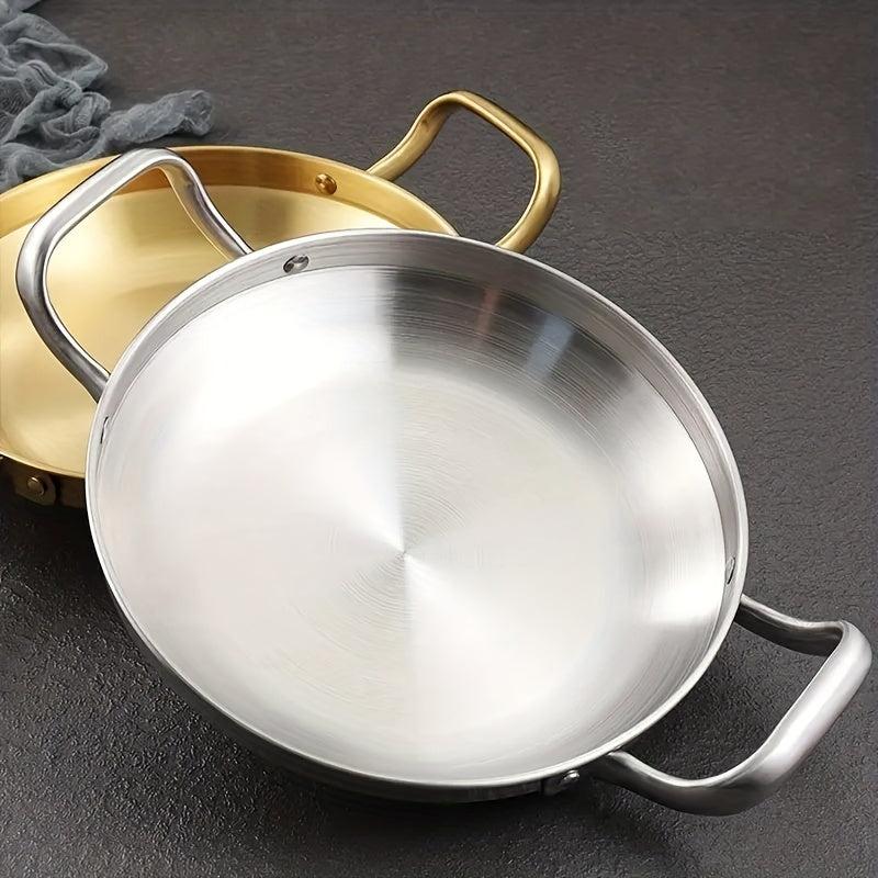 Stainless Steel Plate Handle Barbecue Hot Pot Cookware