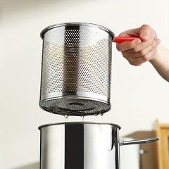 Japanese Tempura Frying Pot Stainless Steel with Strainer Basket