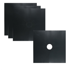 4pcs Teflon Gas Cooker Protection Pad - Washable Anti-fouling Pad