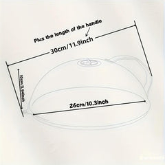 Microwave Food Anti Sputtering Cover with Handle Heat Resistant Lid