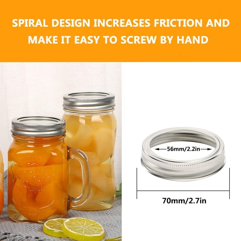 12pcs Mason Jar Rings Replacement Sealing Rings Leakproof
