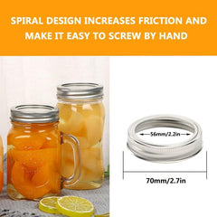 12pcs Mason Jar Rings Replacement Sealing Rings Leakproof