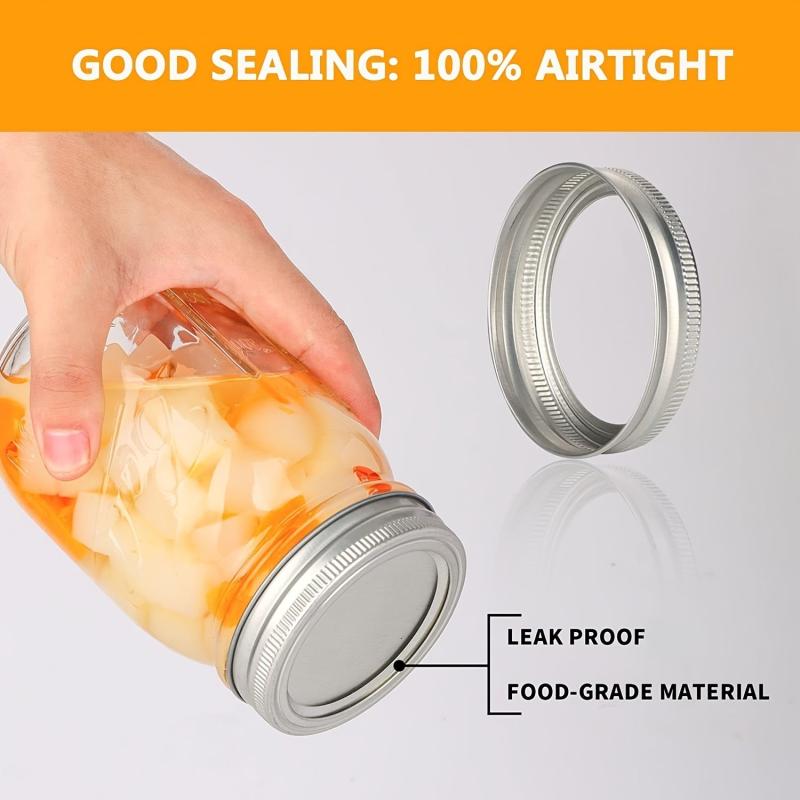 12pcs Mason Jar Rings Replacement Sealing Rings Leakproof
