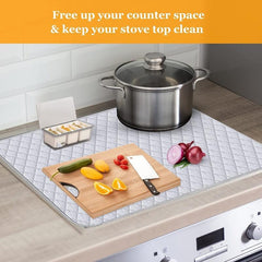 Quilted Stove Top Cover Glass Cooktop Protector