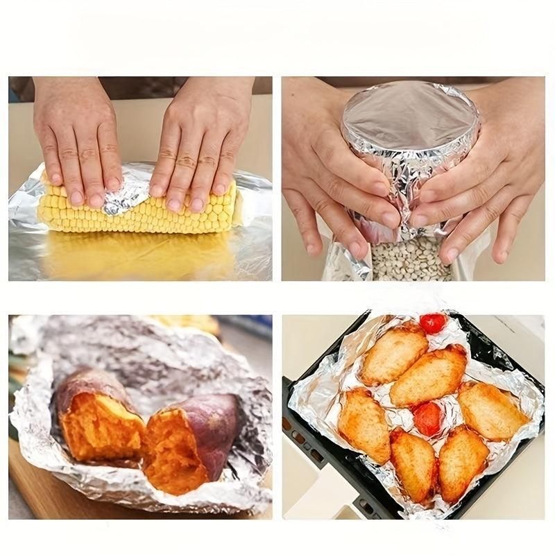 Disposable Aluminum Foil Paper for Air Fryer, 100-200pcs