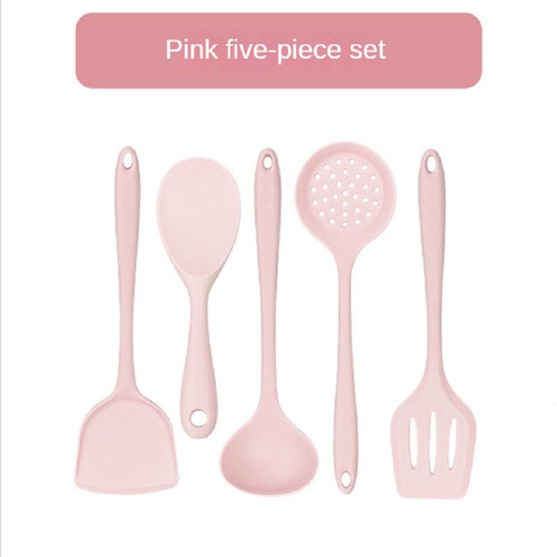 5pcs Silicone Kitchenware Set Non Stick Cooking Tools Utensils and Accessories