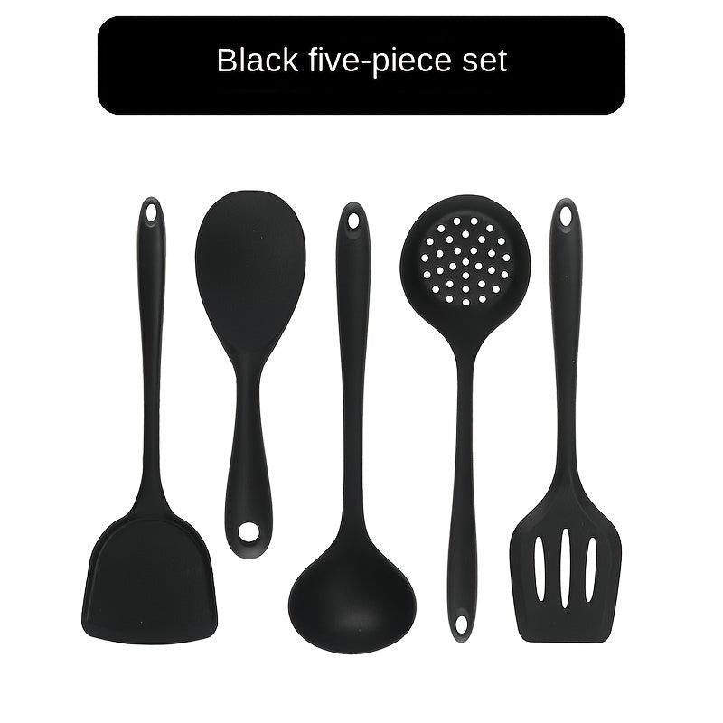 5pcs Silicone Kitchenware Set Non Stick Cooking Tools Utensils and Accessories