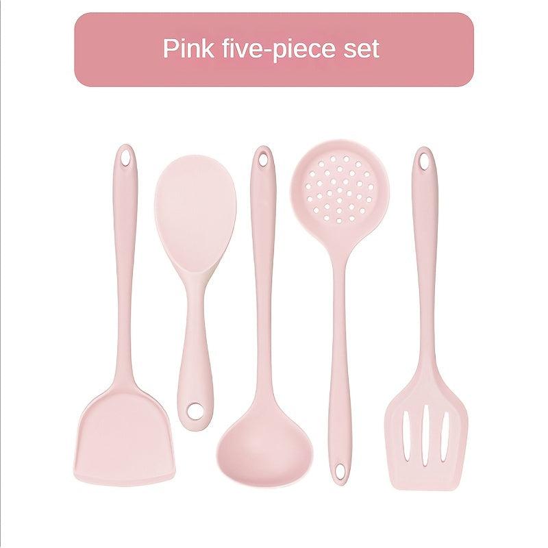 5pcs Silicone Kitchenware Set Non Stick Cooking Tools Utensils and Accessories