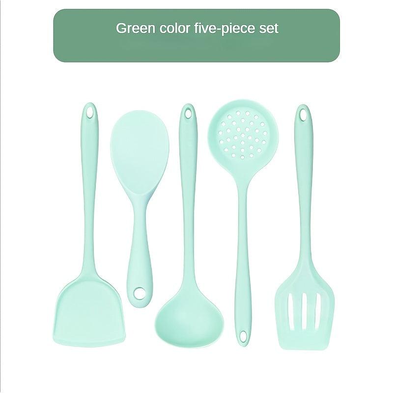 5pcs Silicone Kitchenware Set Non Stick Cooking Tools Utensils and Accessories