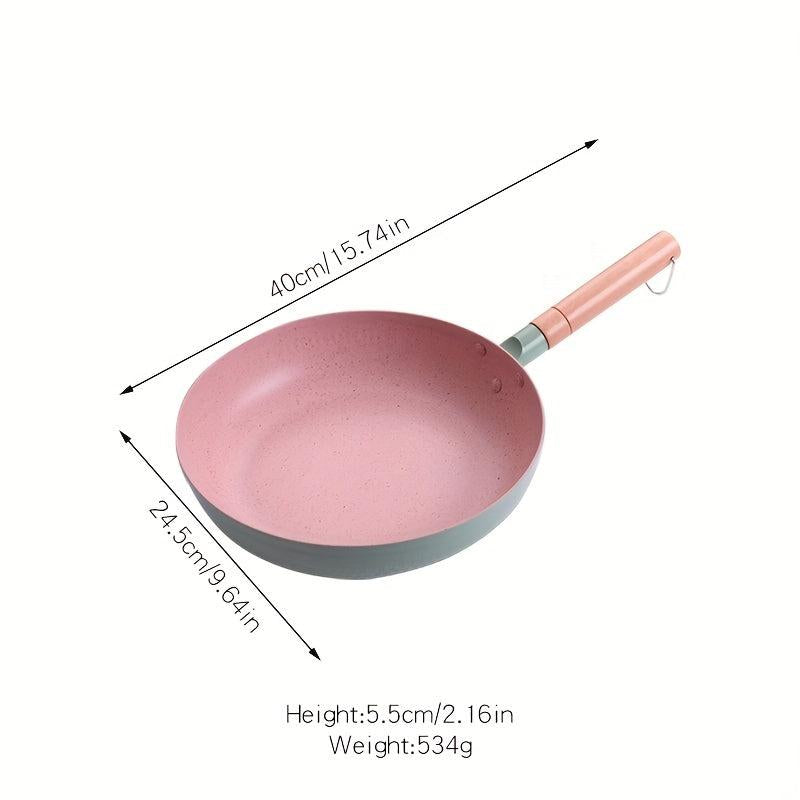 Non Stick Cast Iron Skillet for Gas Stove and Induction Cooker 9.45''