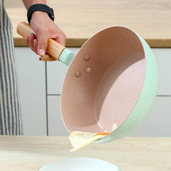 Non Stick Cast Iron Skillet for Gas Stove and Induction Cooker 9.45''