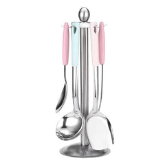 Stainless Steel Kitchen Utensil Set with Stir Frying Shovel and Soup Spoon