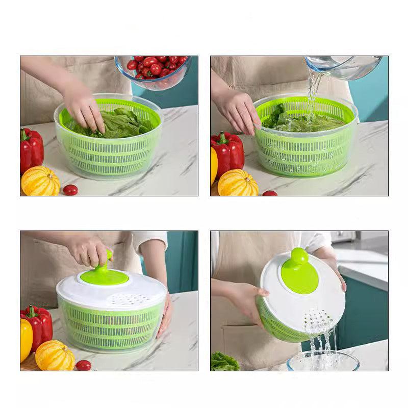 Fruit Vegetable Drainer Salad Spinner with Bowl