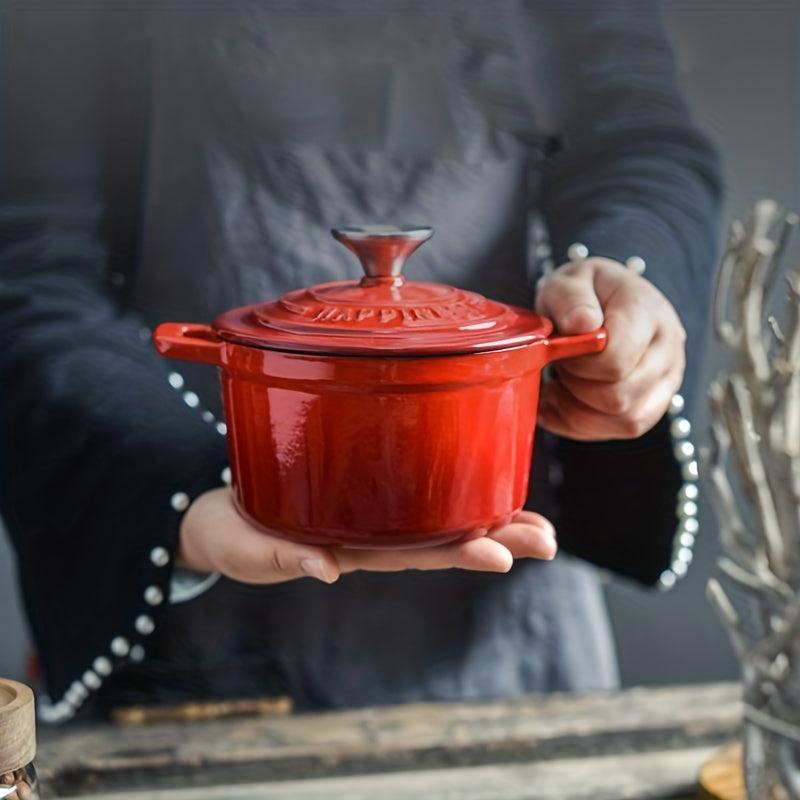 Small Enamel Dutch Oven 14 with Lid