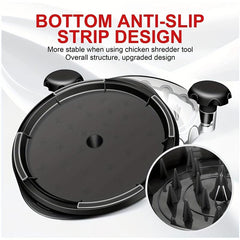 Ergonomic Chicken Shredder with Transparent Lid