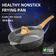 Nonstick Frying Pan 23 27 Granite Skillet Egg Fry Pan Round Pancake Pan