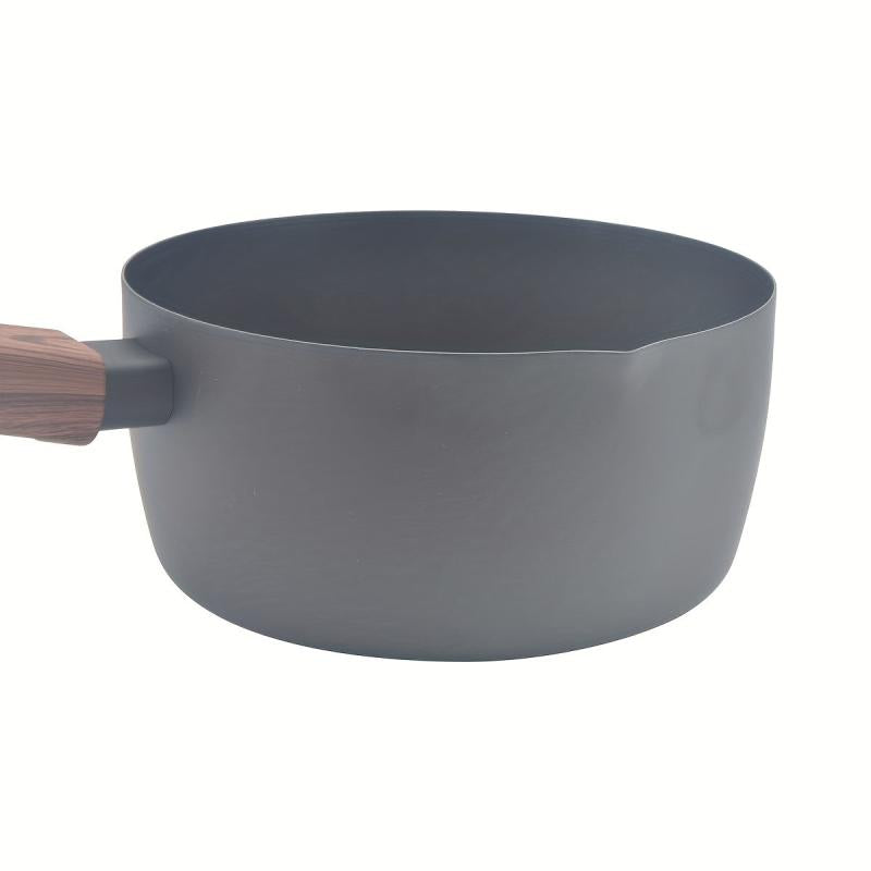 Non Stick Yukihira Pan w/ Wooden Handle Ideal for Soup Noodles & More