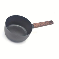 Non Stick Yukihira Pan w/ Wooden Handle Ideal for Soup Noodles & More