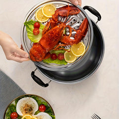 1pc Stockpots Steamer 26 10 43 Inch Soup Pot Stainless Steel Cookware