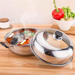1pc Stockpots Steamer 26 10 43 Inch Soup Pot Stainless Steel Cookware