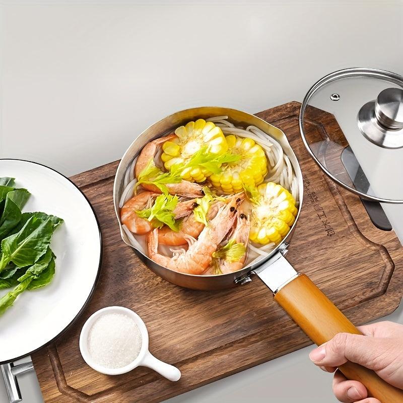Stainless Steel Milk Pan Non Stick Saucepan Baby Food Cooking Pan
