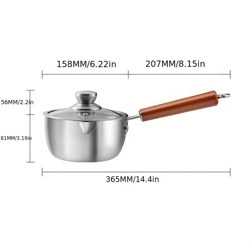 Stainless Steel Milk Pan Non Stick Saucepan Baby Food Cooking Pan