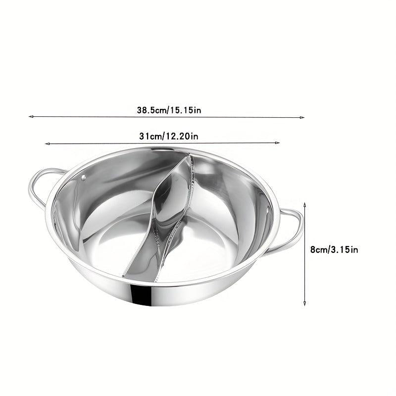 Stainless Steel Hot Pot Divider 30 33 02cm Sichuan Hotpot Shabu Pot