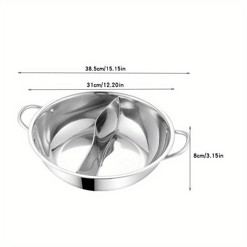 Stainless Steel Hot Pot Divider 30 33 02cm Sichuan Hotpot Shabu Pot