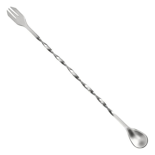 Stainless Steel Barware Set - Bar Spoon, Ice Clip, Crushed Popsicle Bar