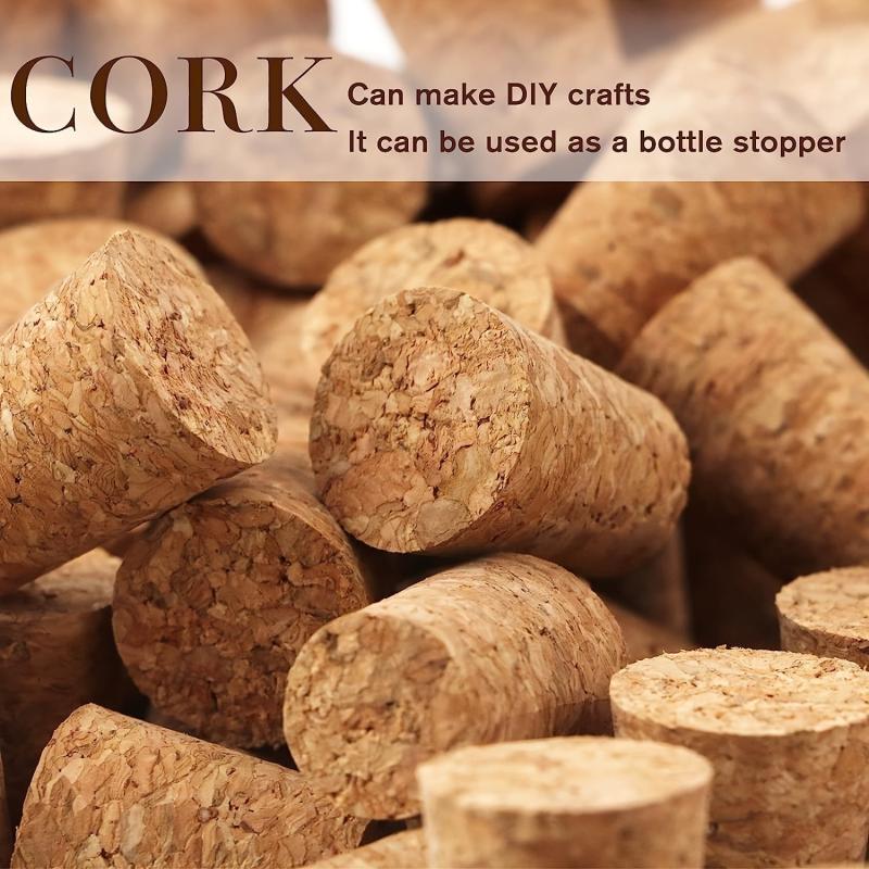 30pcs Natural Cork Wooden Wine Stopper Beer Stopper Conical Cork Wooden Beer Bot