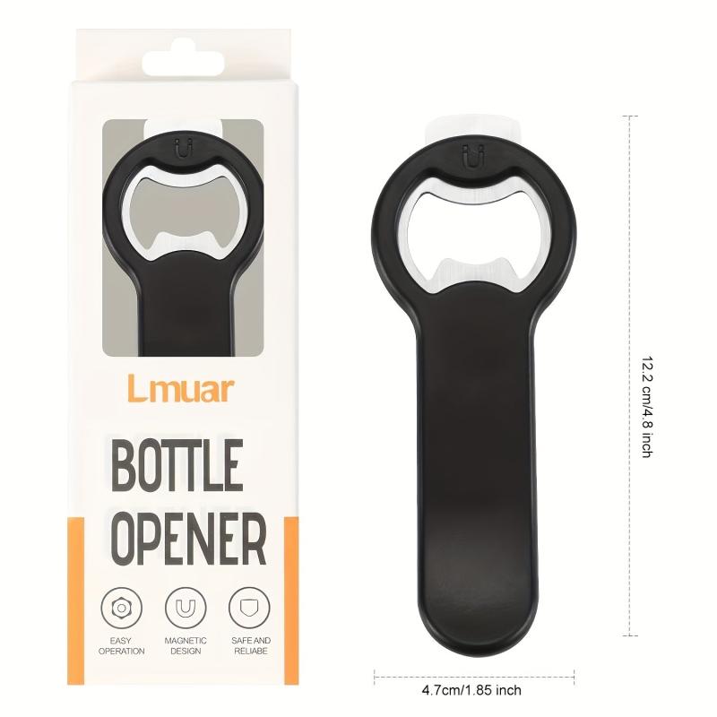Magnetic Beer Bottle Opener for Fridge with Cap Catcher