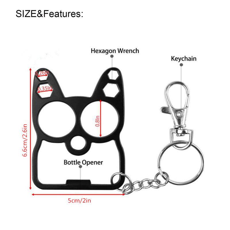 Metal Wine Opener Portable Key Chain Bottle Opener Bar Household Tool