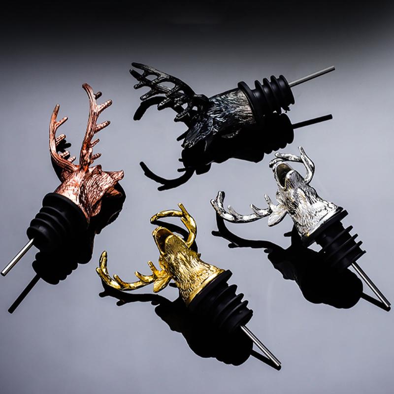 Deer Head Stainless Steel Alcohol Dispenser